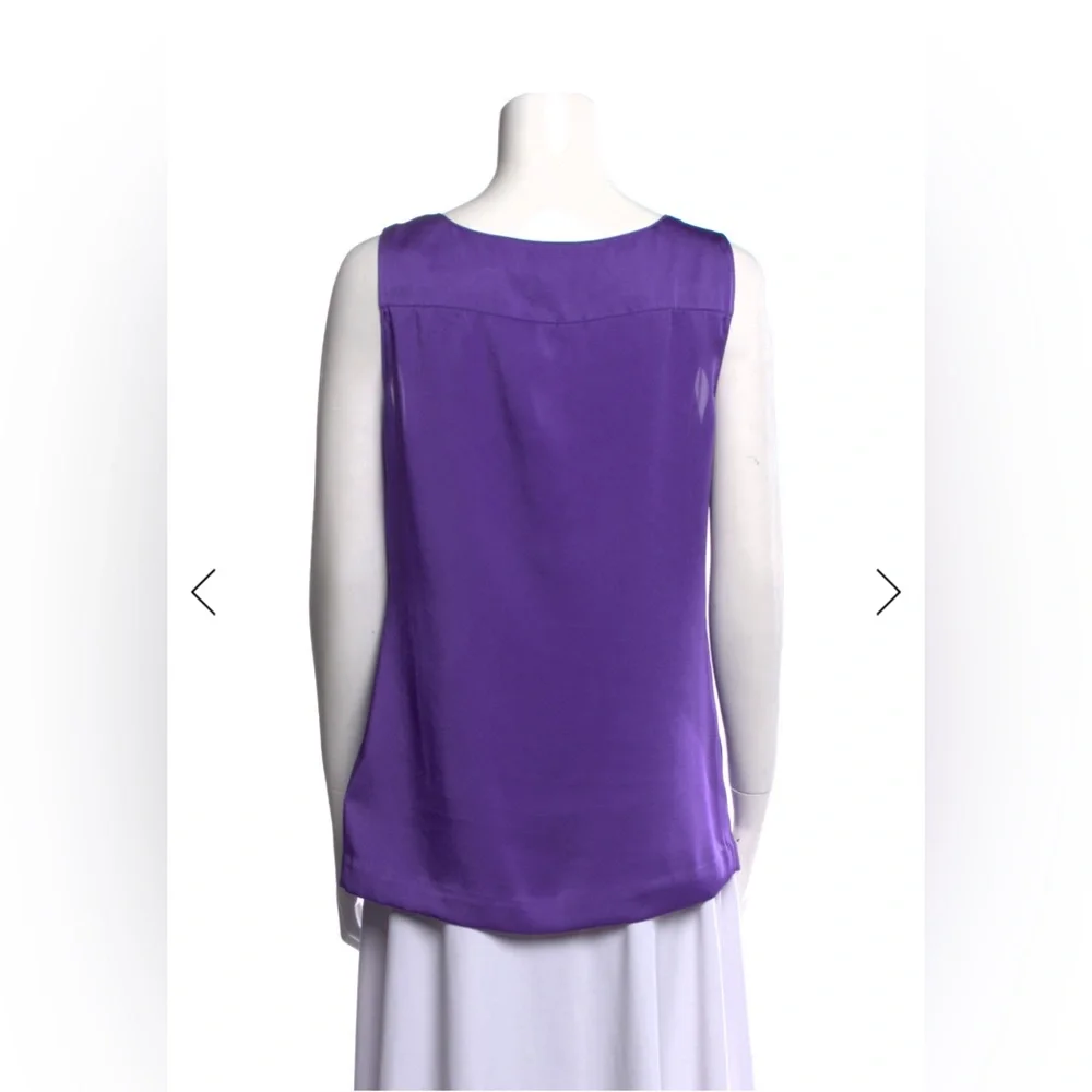 Tory Burch Purple Sleeveless Blouse - Picture 3 of 3